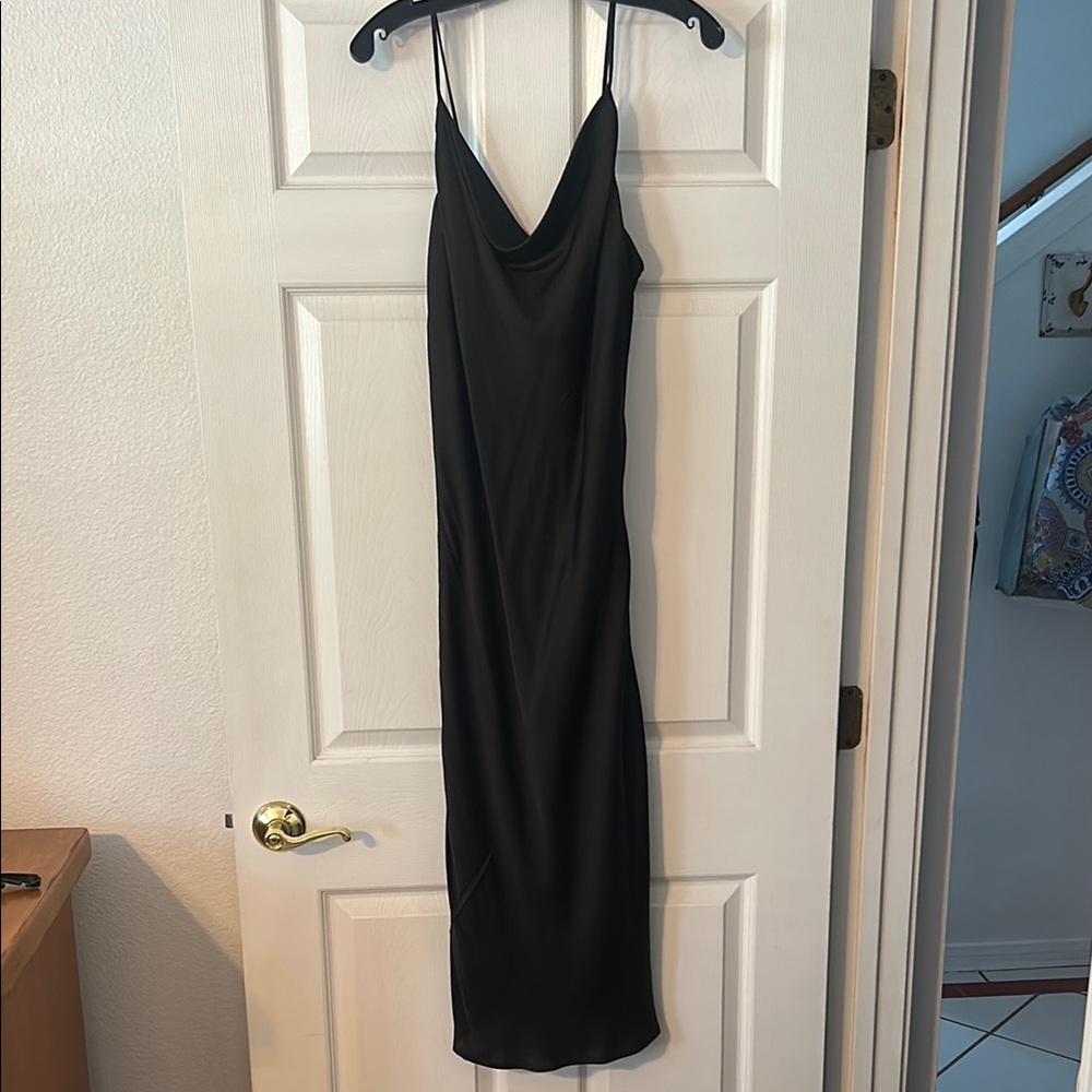 Bardot from Nordstrom Black Strappy Midi Dress